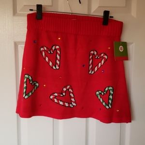 Christmas candy cane skirt